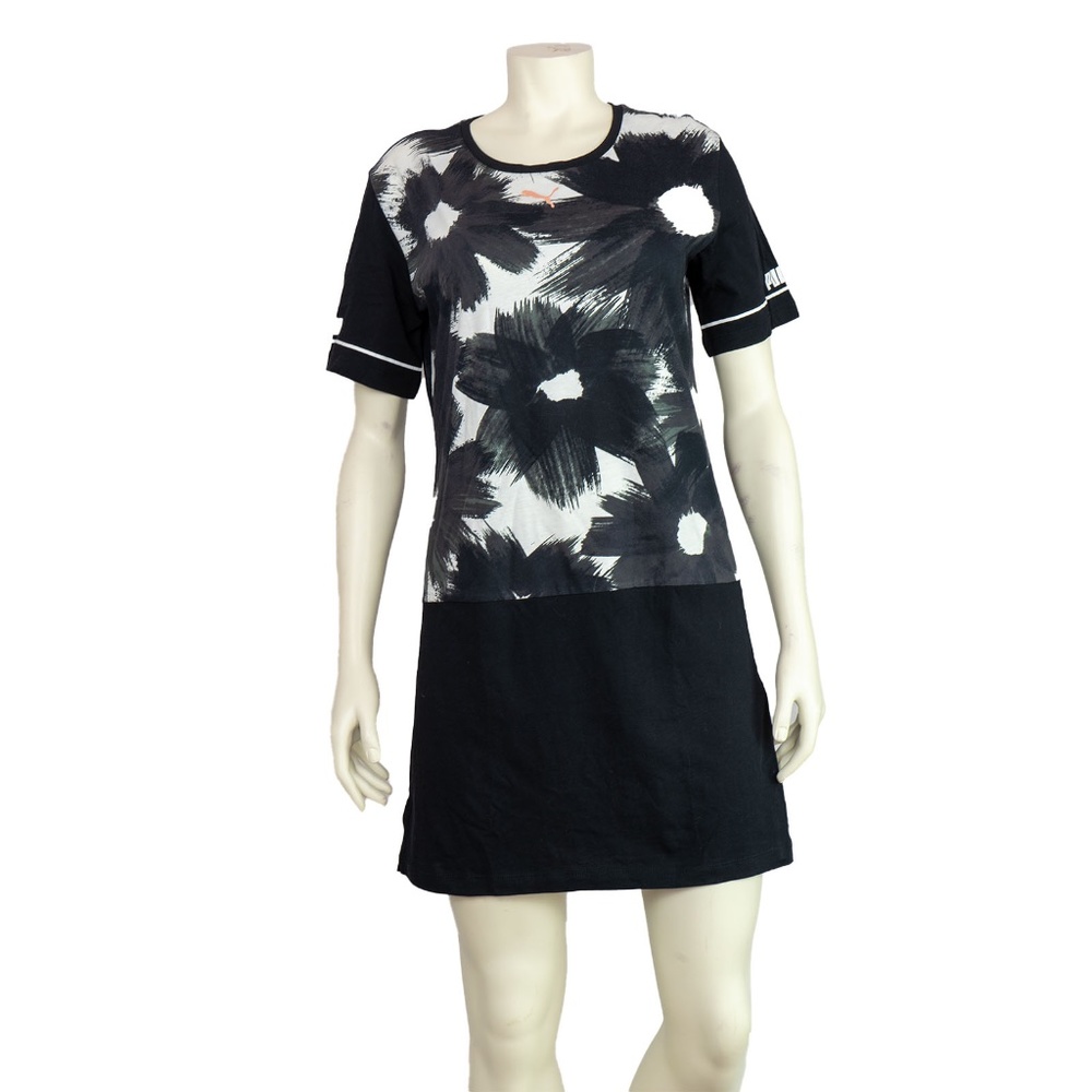 Puma Girls T-shirt Dress, Black, Size: M | EU 140